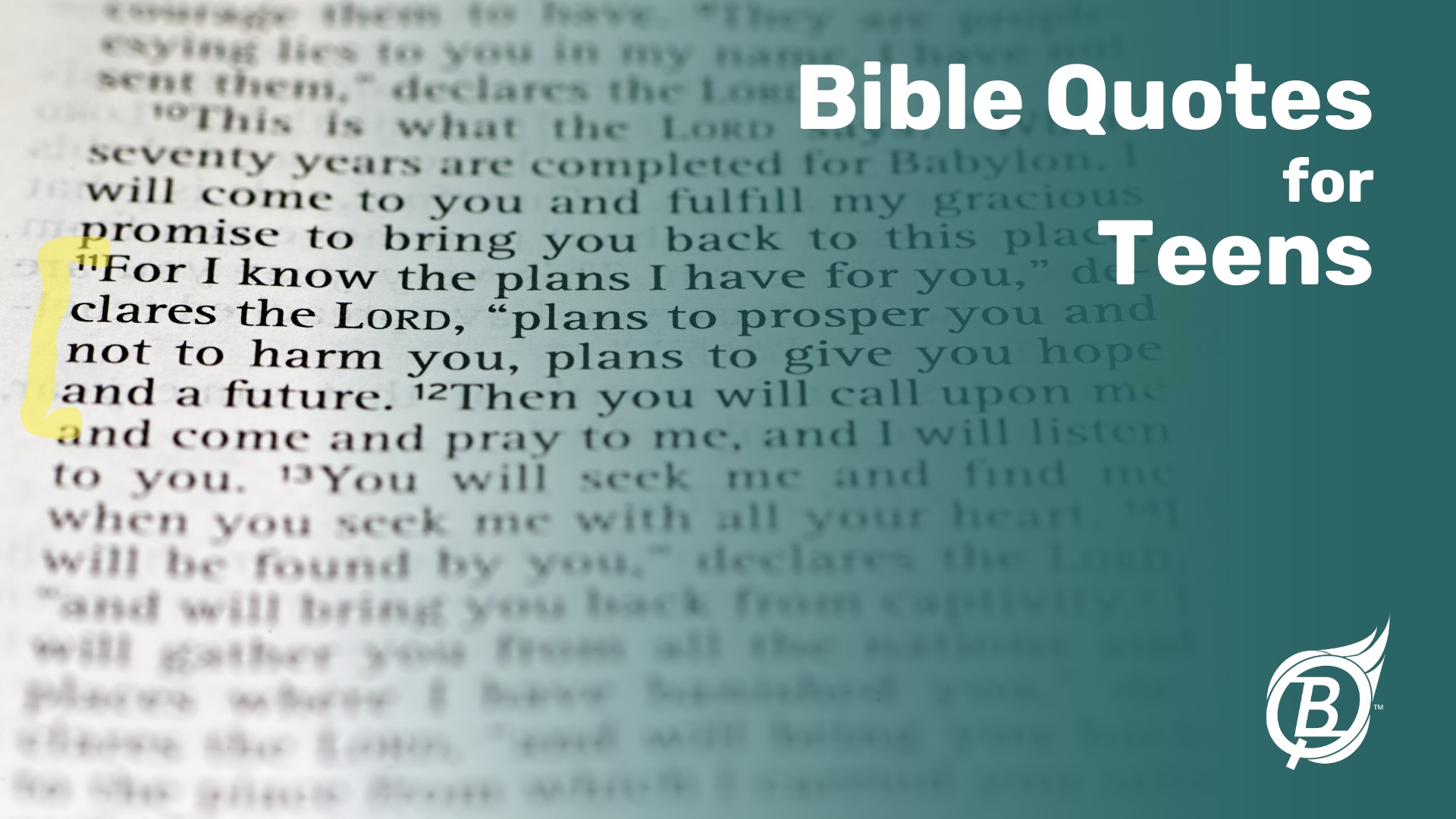 Bible Quotes for Teens